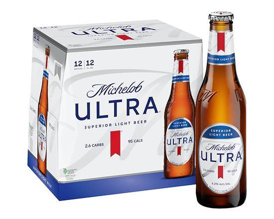 Order Michelob Ultra, 12pk-12oz bottle beer (4.2% ABV) food online from Samco Food Store store, Bakersfield on bringmethat.com