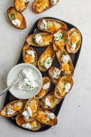 Order Loaded Potato Skins food online from The Hangout store, Carmel Hamlet on bringmethat.com