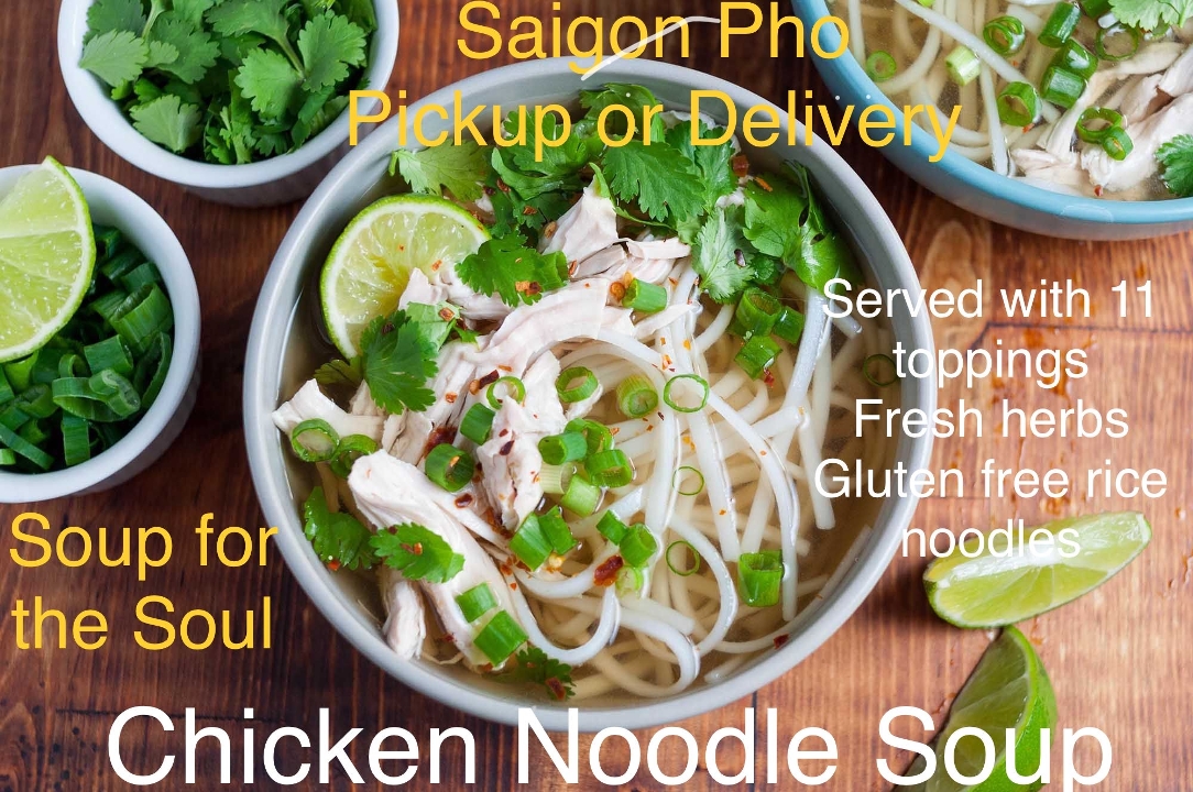 Order S9. Pho Ga (Chicken Noodle Soup) -3PD food online from Saigon Pho Kitchen store, Morgantown on bringmethat.com