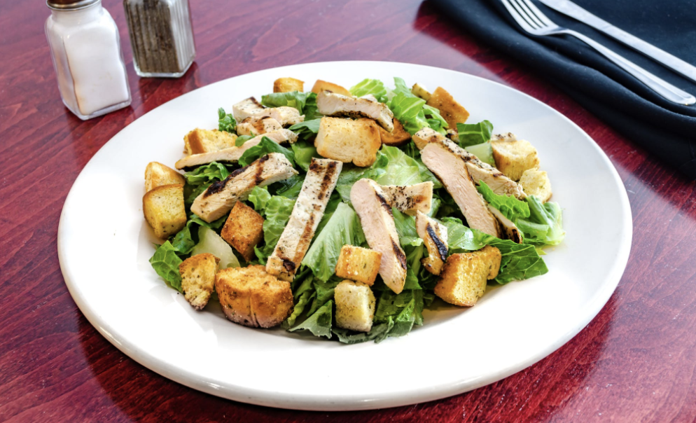 Order Caesar Salad with Grilled Chicken food online from Luigis Famous Pizza store, Little Silver on bringmethat.com
