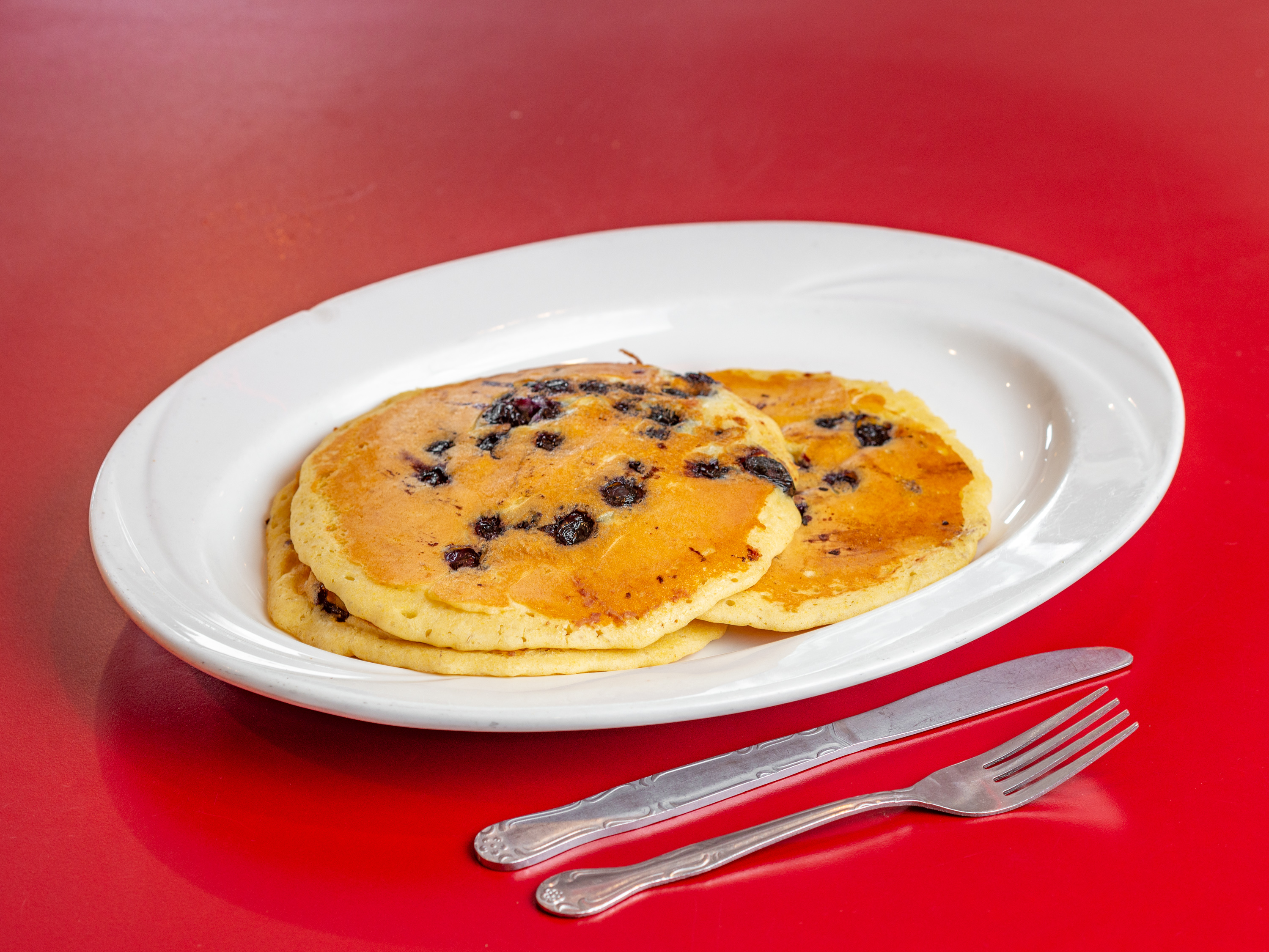 Order Blueberry Pancake food online from Morristown Diner store, Morristown on bringmethat.com