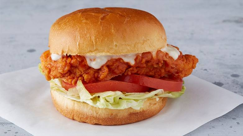 Order Buffalo Chicken Sandwich food online from Wings Over Chapel Hill store, Carrboro on bringmethat.com