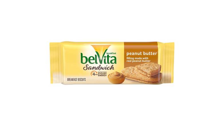 Order Belvita Breakfast Biscuit Sandwiches, Peanut Butter food online from Exxon Constant Friendship store, Abingdon on bringmethat.com