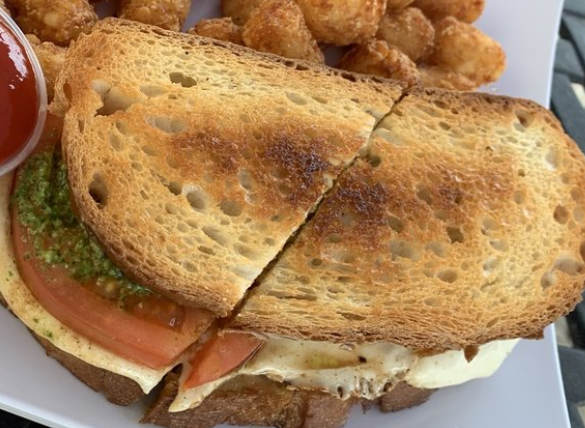 Order Caprese Panini Sandwich food online from Galvin's Public House store, Chicago on bringmethat.com