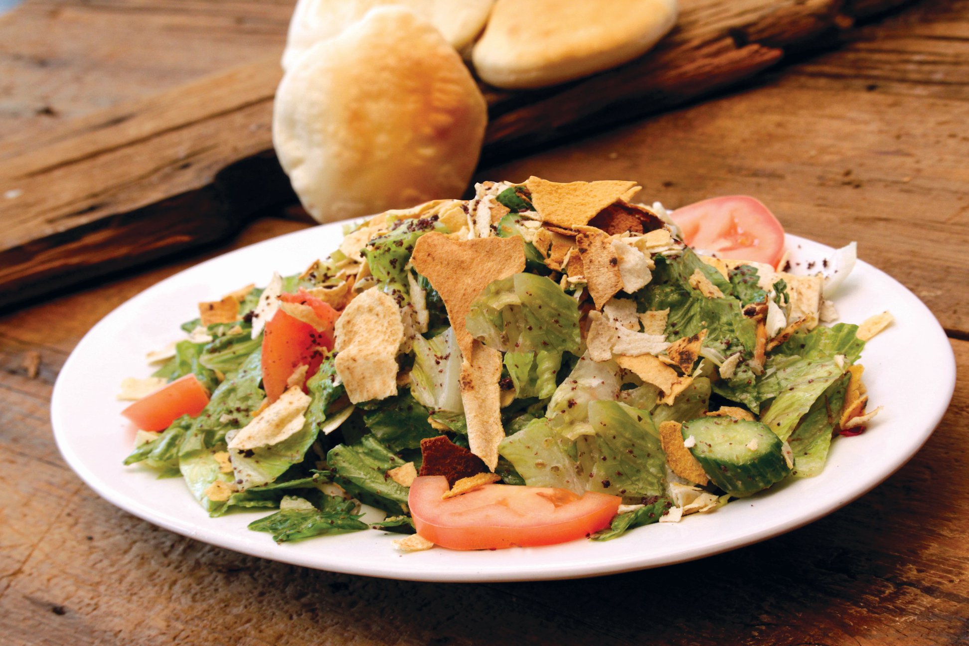 Order Fattoush Salad food online from La Marsa-Waterford store, Waterford Township on bringmethat.com