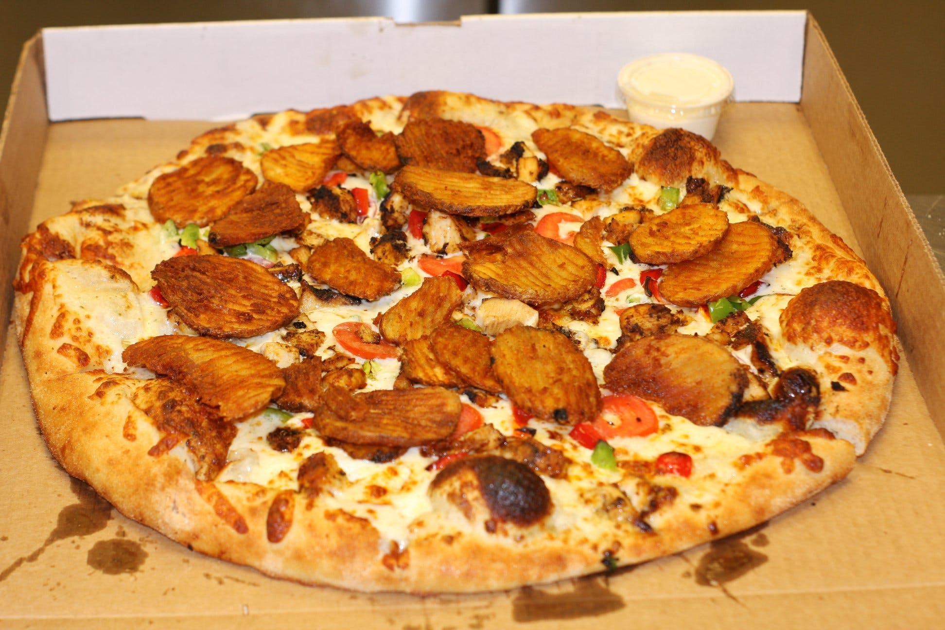 Order Ranchero Pizza - Personal 8'' (4 Cut) food online from Ephesus Pizza store, Pittsburgh on bringmethat.com