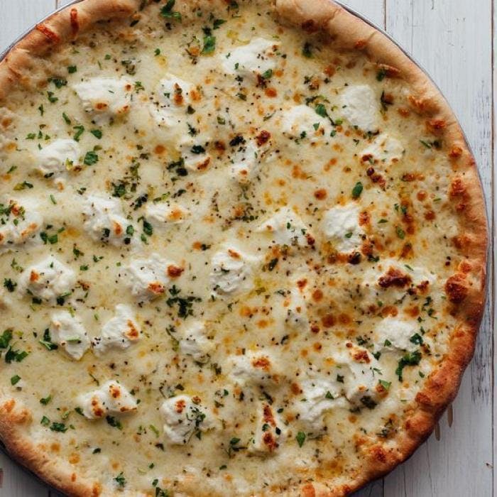 Order White Pizza - Small 14'' food online from Napoli Pizza store, Henderson on bringmethat.com