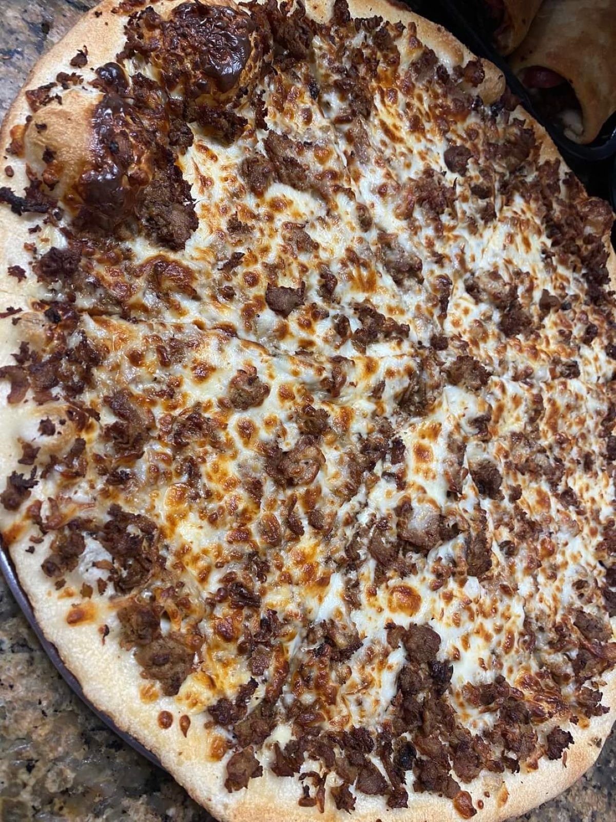 Order Cheesesteak Pizza Large 15" food online from Italian Kitchen store, Pennsville on bringmethat.com