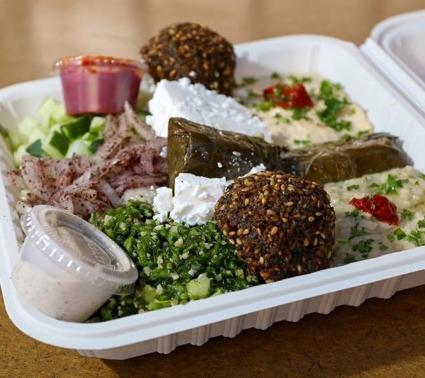 Order Mediterranean Combo Plate food online from Truly Mediterranean store, San Francisco on bringmethat.com