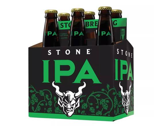 Order Stone IPA, 6pk-12 oz bottle beer food online from Windy City Liquor Market store, El Cajon on bringmethat.com