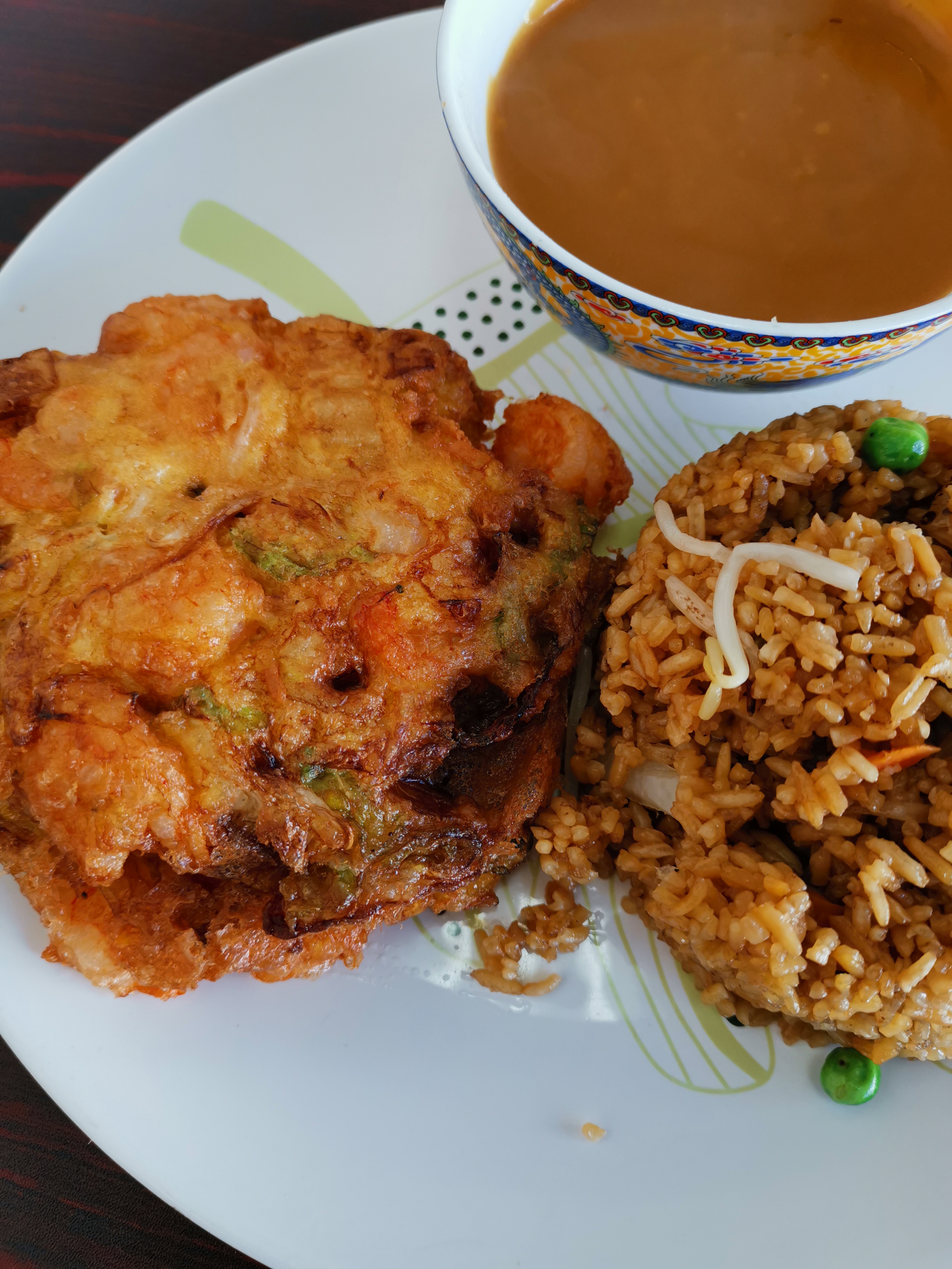 Order D20. Shrimp Egg Foo Young food online from China Express store, Baltimore on bringmethat.com