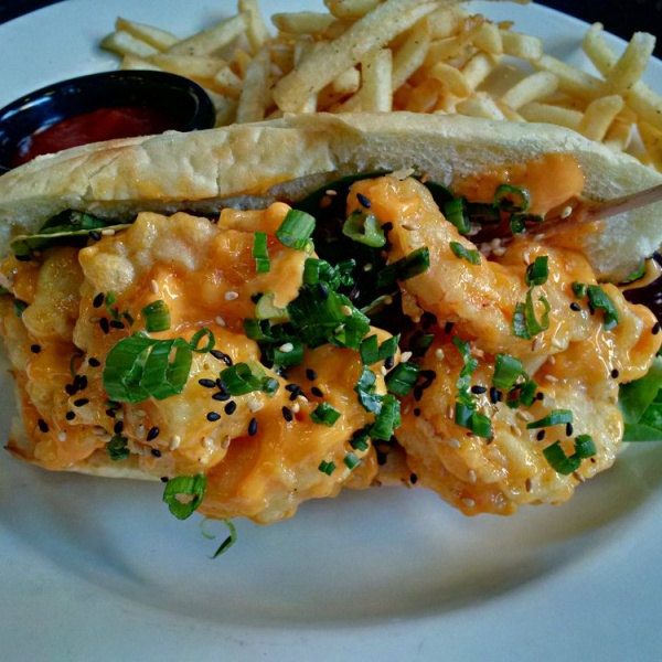 Order Shrimp Po Boy Sandwich food online from Kahuna Tiki store, North Hollywood on bringmethat.com