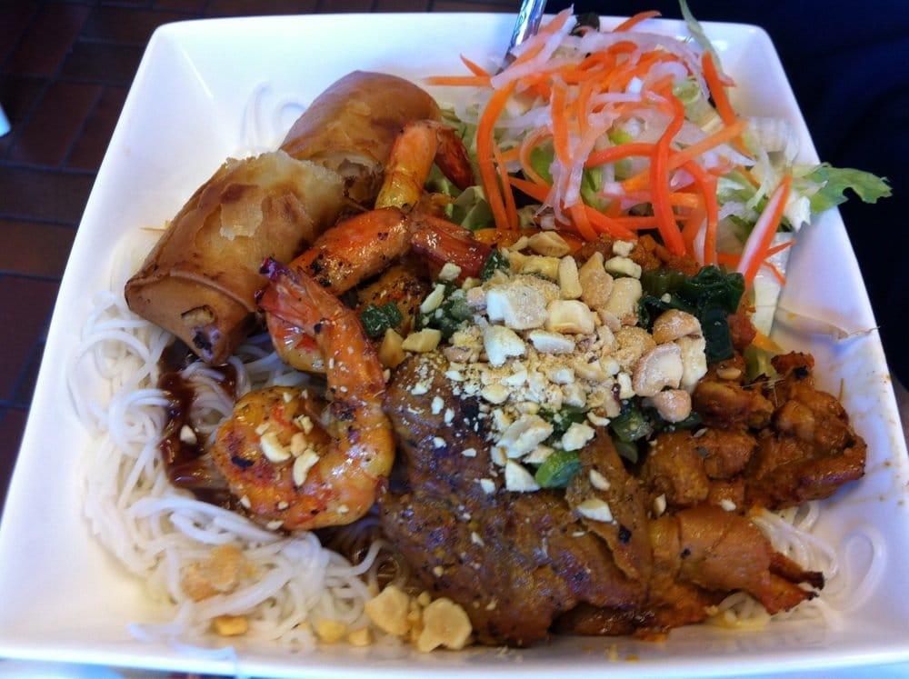 Order 32. Bunchao Tom, Thit Nuong Cha Gio food online from Pho Hoan My store, Winnetka on bringmethat.com