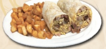 Order 3 Meat Burrito food online from Ely's Restaurant store, Las Vegas on bringmethat.com