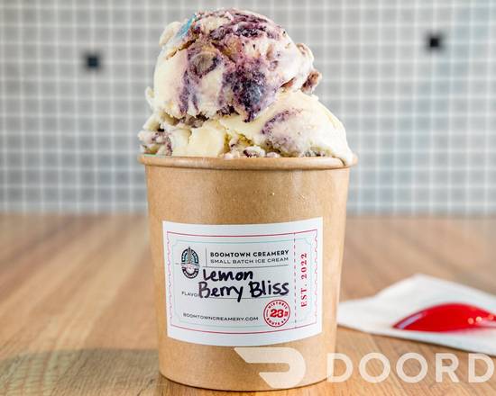 Order Pint- Lemon Berry Bliss food online from Boom Town Creamery store, Oklahoma City on bringmethat.com