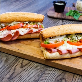 Order Ham Hoagie - Whole 13" food online from Fox Pizza Den store, Bedford on bringmethat.com