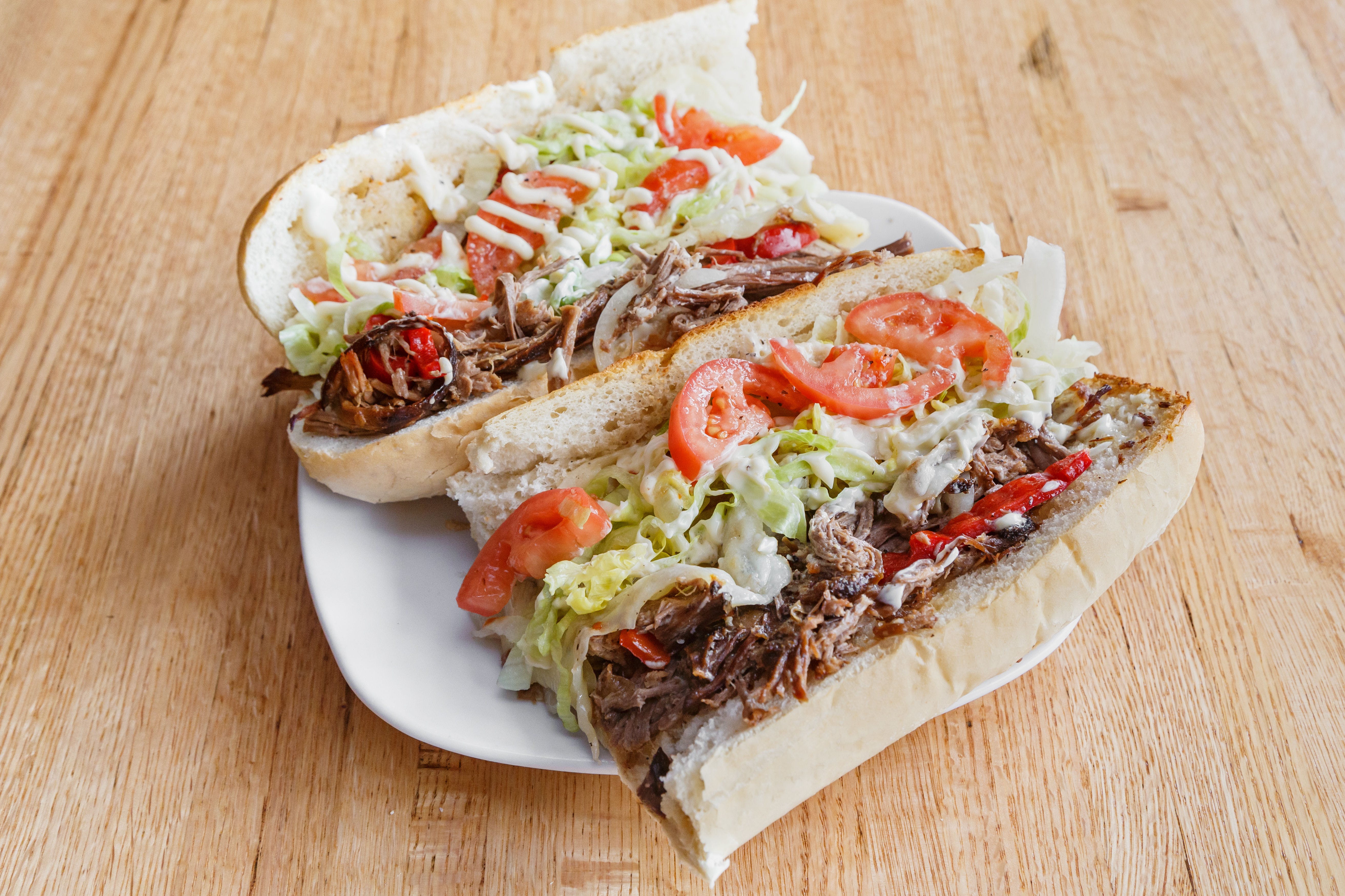 Order Steak Hoagie - Half 8" food online from Giovanni's Pizza & Pasta store, Pittsburgh on bringmethat.com