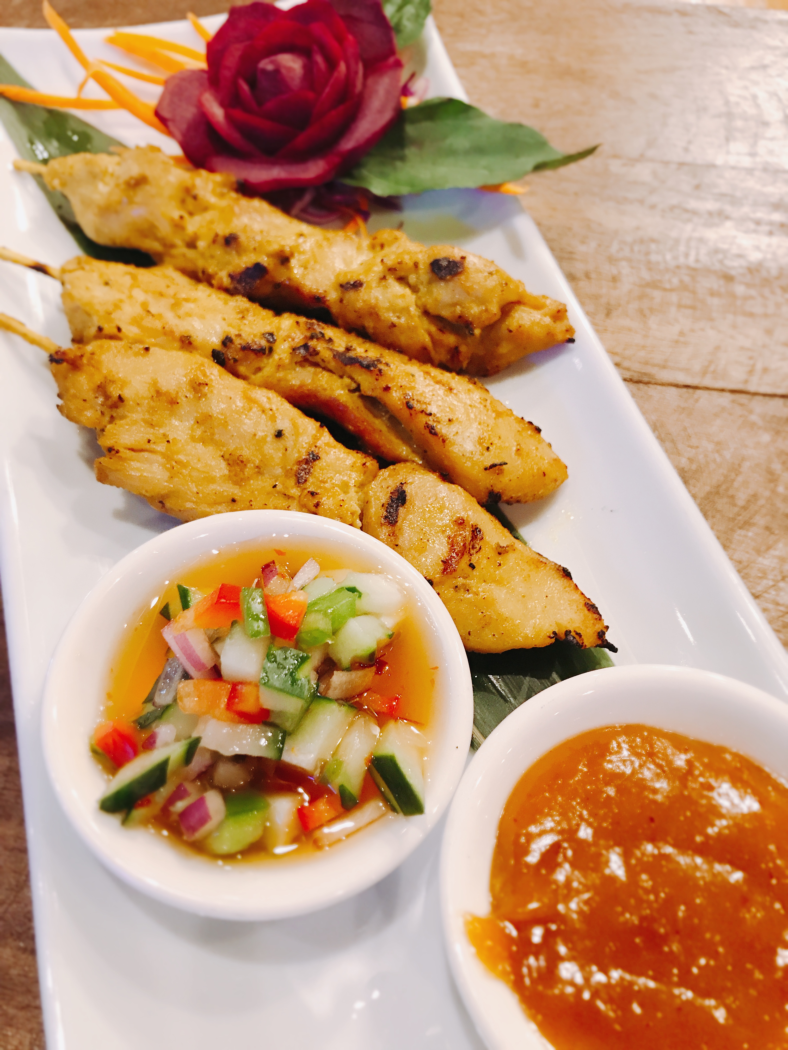 Order Chicken Satay food online from Thai Jin store, Houston on bringmethat.com