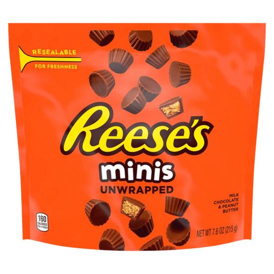 Order Reese's Minis Peanut Butter Cups 7.6oz food online from Casey's store, Omaha on bringmethat.com