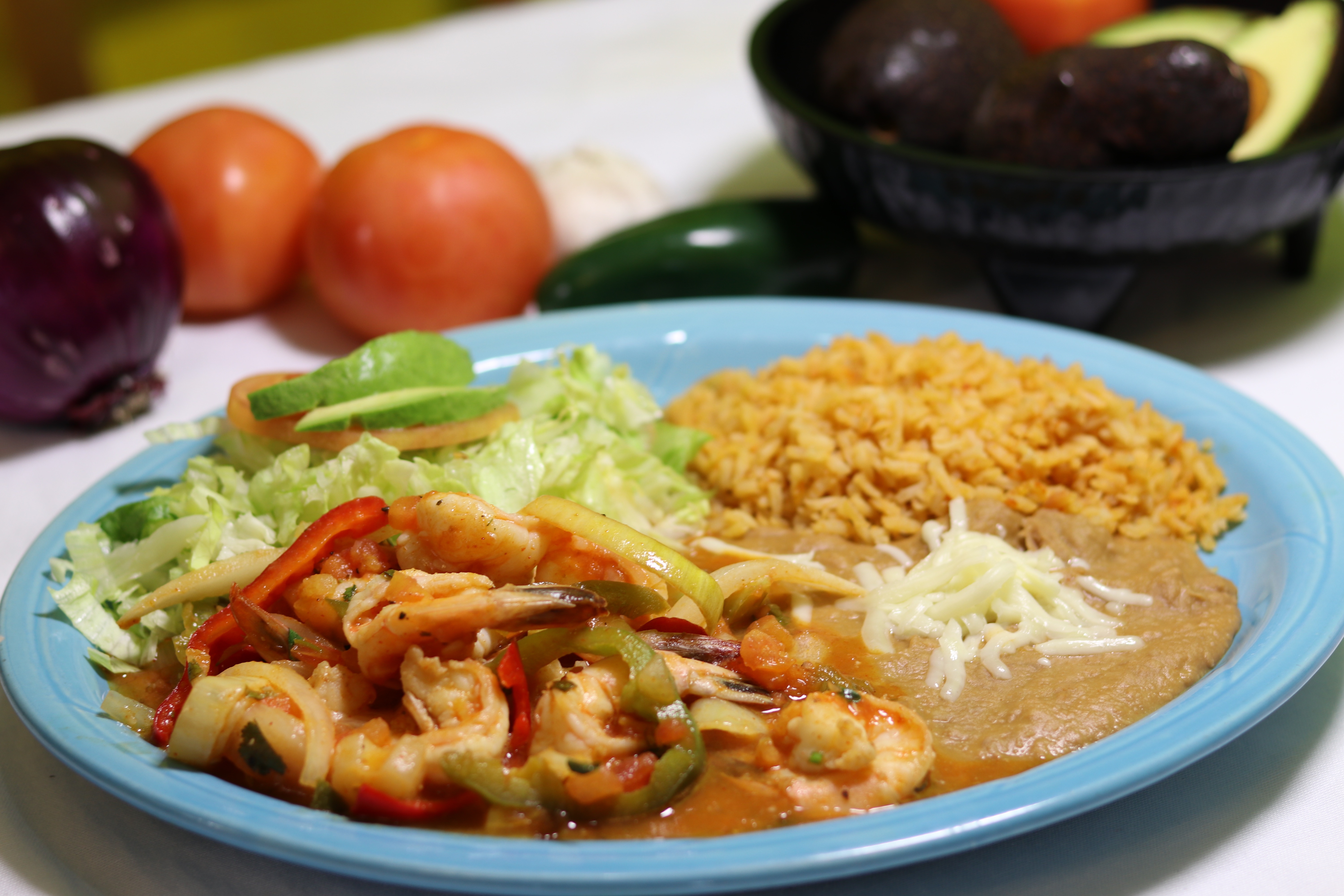 Order Camarones Rancheros food online from Vallarta Mexican Food store, Lathrop on bringmethat.com