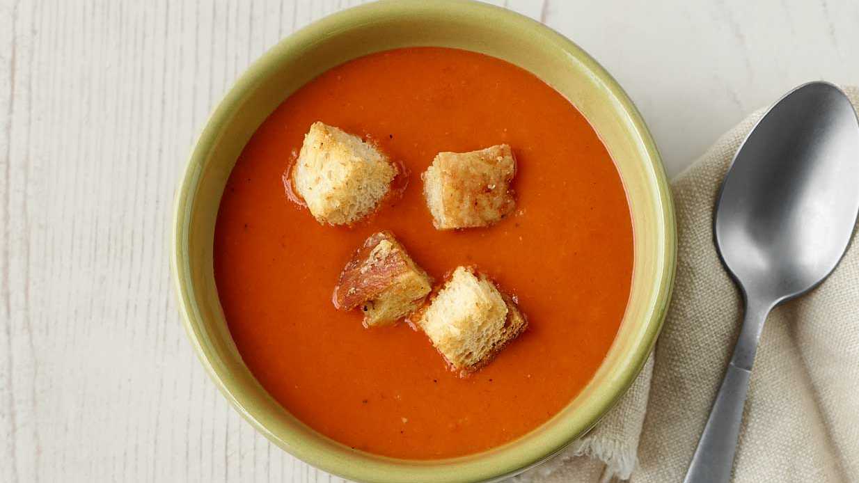 Order Kids Creamy Tomato Soup food online from Panera store, Eden Prairie on bringmethat.com