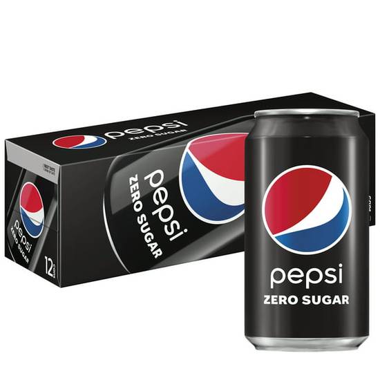 Order Pepsi Max Zero Pack Of 12 food online from Deerings Market store, Traverse City on bringmethat.com