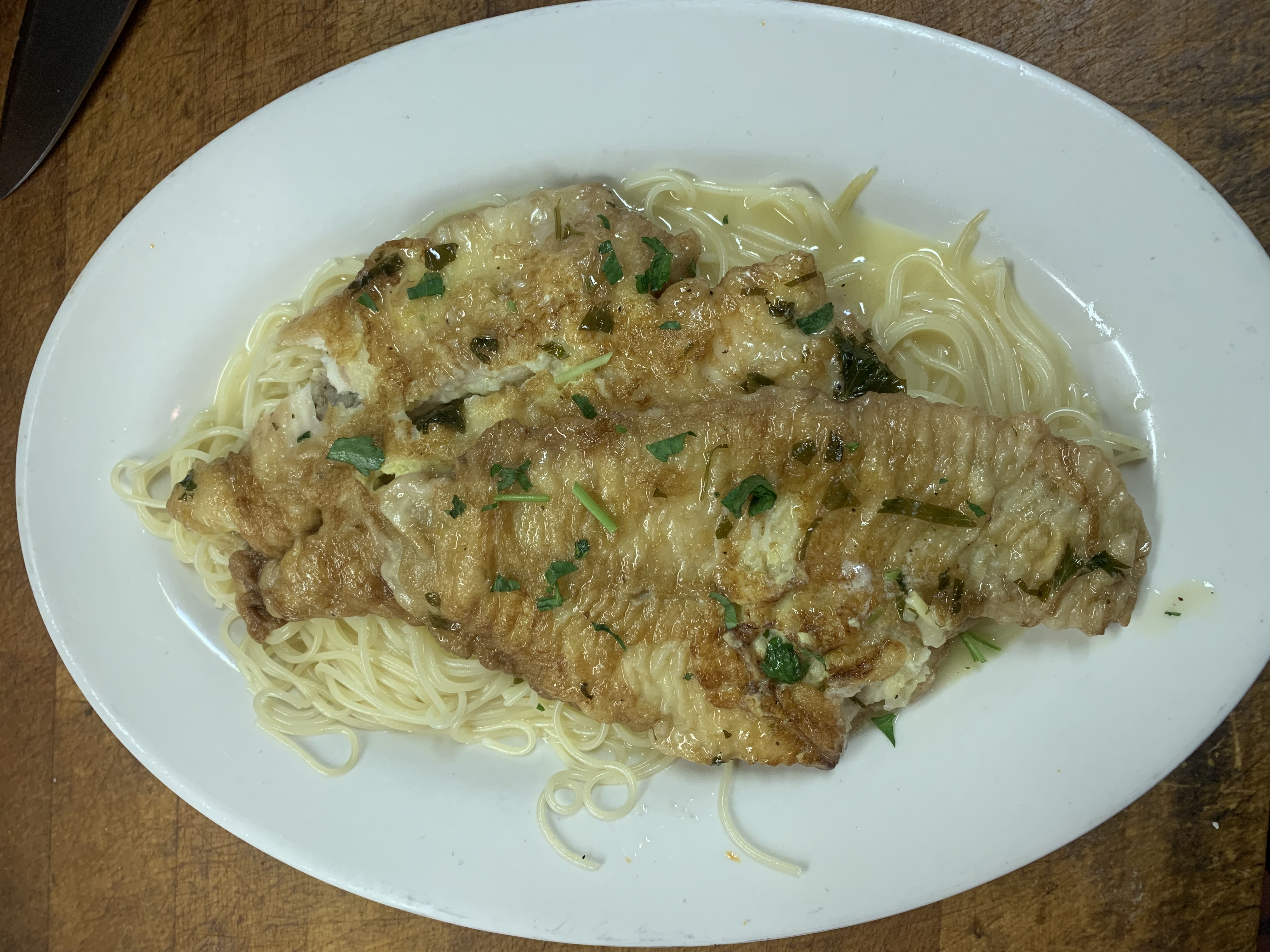 Order Filet of Sole Single Entree food online from Matese Pizzeria Ristorante & Caterers store, Flushing on bringmethat.com