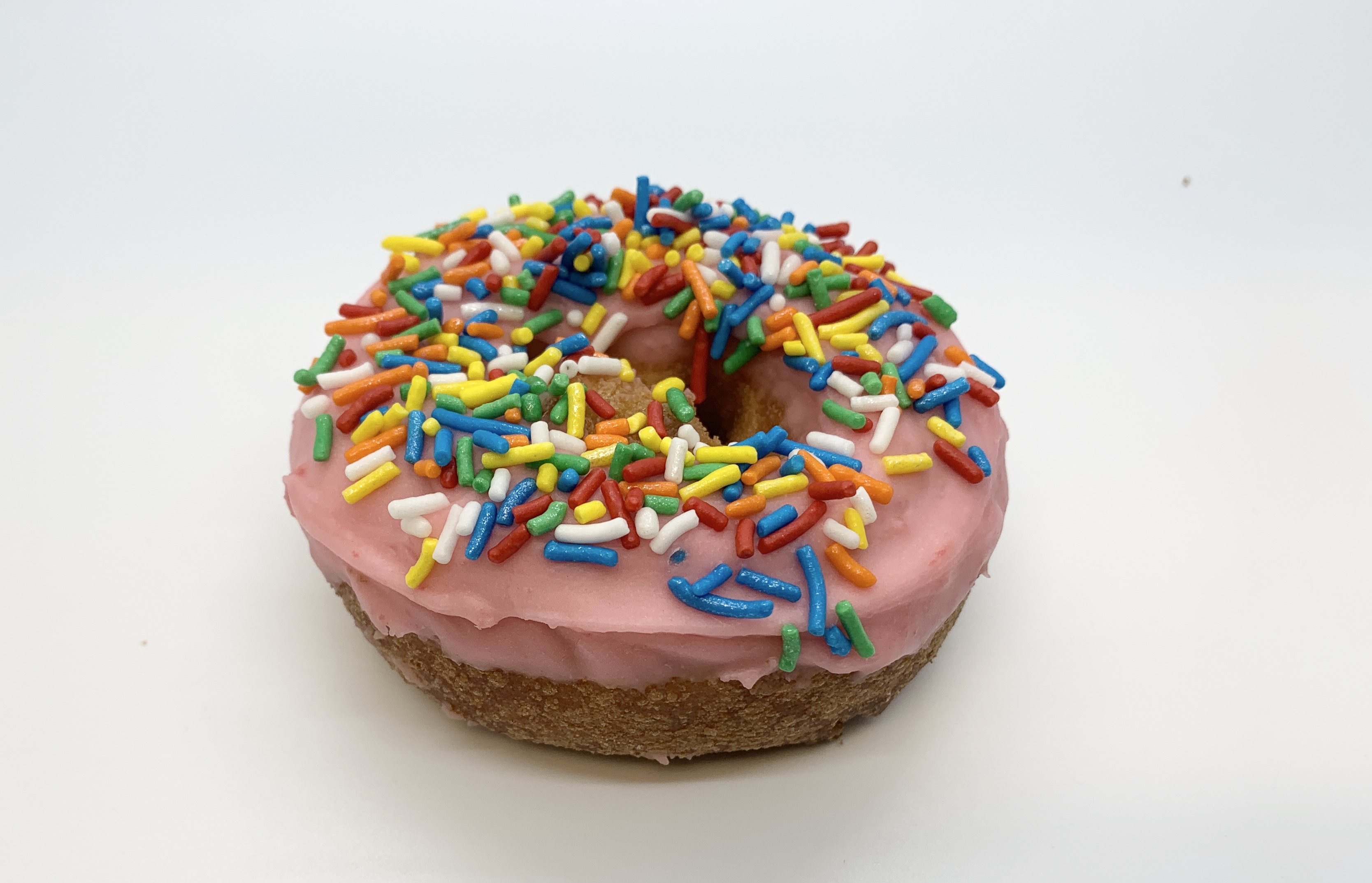 Order Cake Cherry Sprinkle Donut food online from Star Donuts store, Medford on bringmethat.com