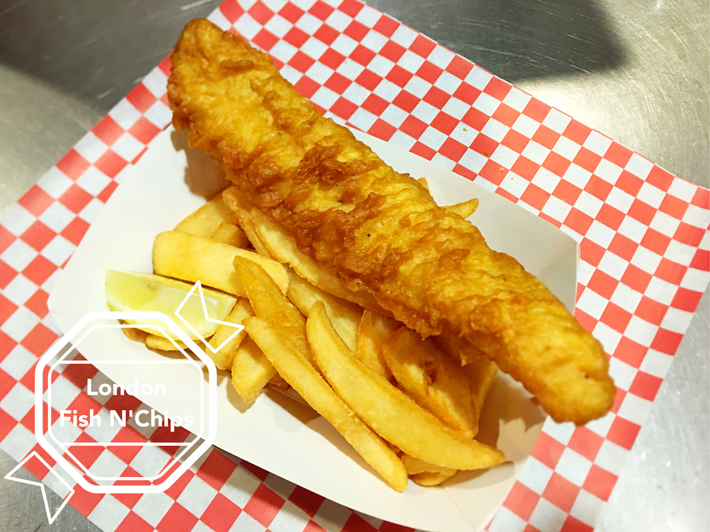 Order 1 Pieces Fish and Chips Meal food online from London Fish Nchips store, Hayward on bringmethat.com