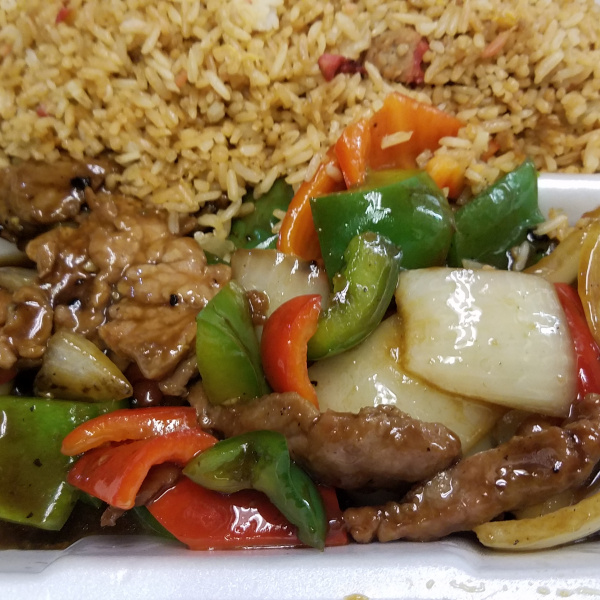 Order A15. Beef and Green Peppers Combo food online from Number 1 Taste store, Watertown on bringmethat.com