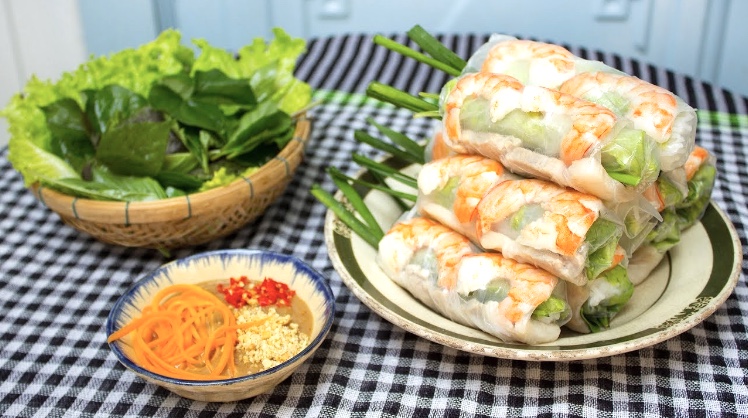 Order A. Fresh Crabmeat Spring Rolls food online from Pho Saigon Cafe store, Bethel Park on bringmethat.com