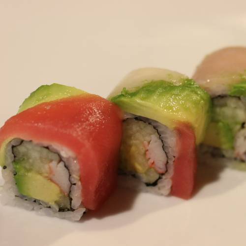 Order RAINBOW food online from Umami Japanese Steakhouse store, Raleigh on bringmethat.com