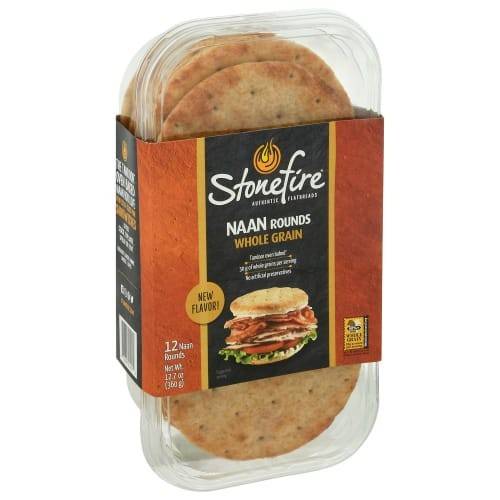 Order Stonefire · Whole Grain Naan Rounds (12 ct) food online from Safeway store, Rehoboth Beach on bringmethat.com