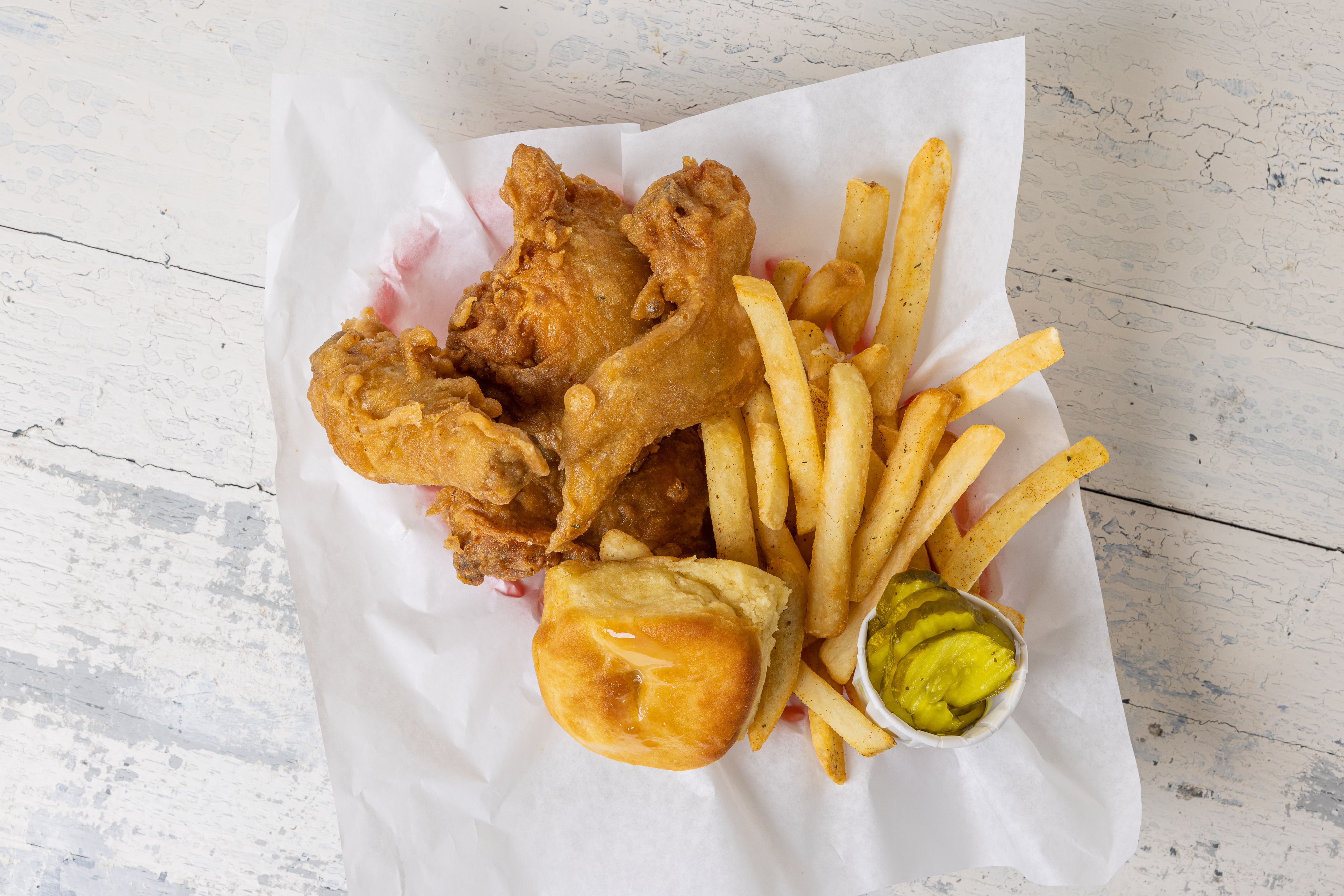 Order 4 Piece Meal food online from Honeys Kettle Fried Chicken store, Culver City on bringmethat.com