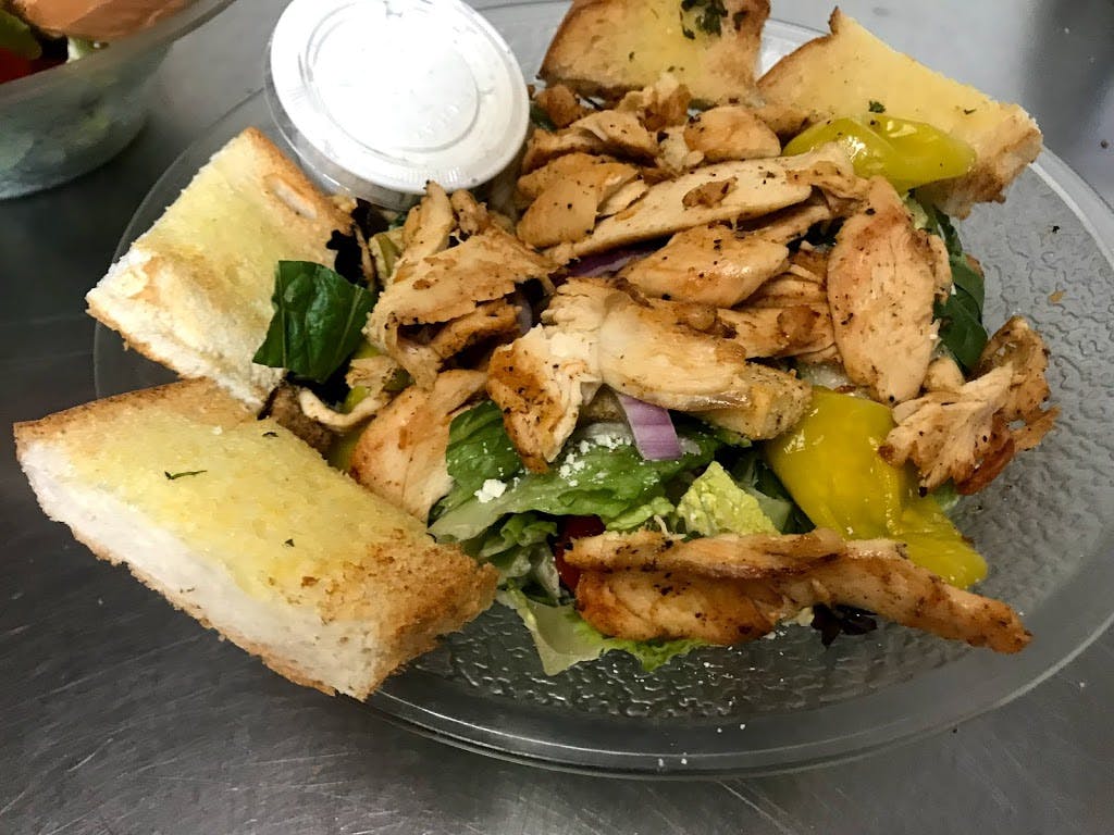 Order Grilled Chicken Salad - Salad food online from Boston Bay Pizza store, Chicopee on bringmethat.com