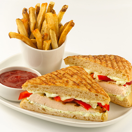 Order Grilled Chicken Panini food online from Chatters Bar & Gril store, Holtsville on bringmethat.com