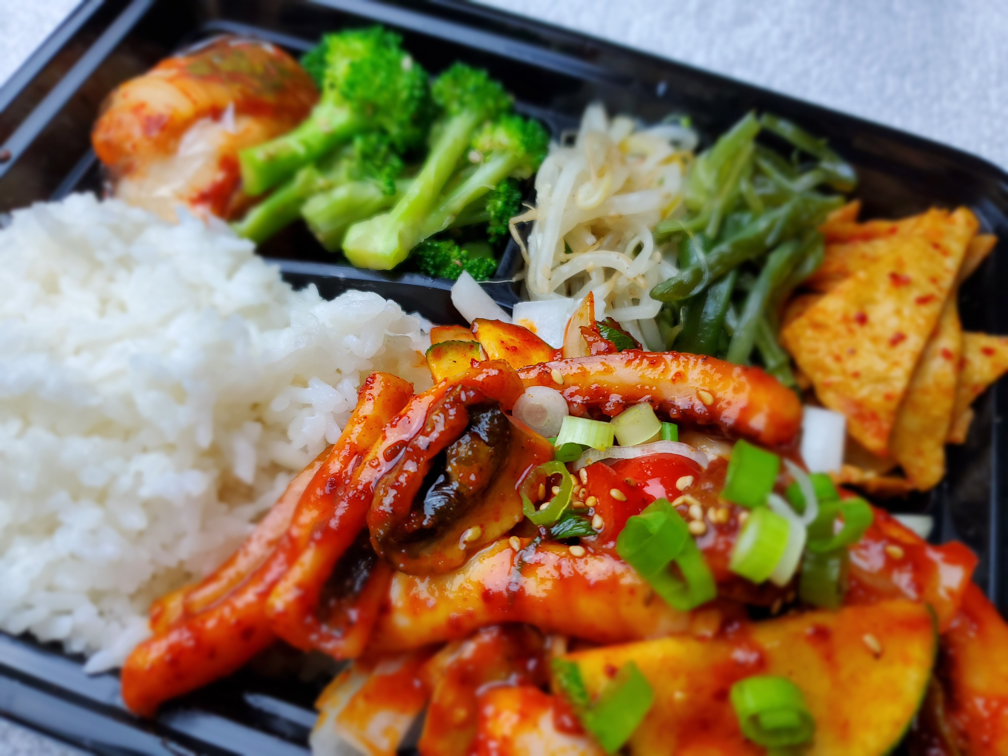 Order Special  Spicy Calamari Bento Box food online from Jangsoo Bbq store, San Francisco on bringmethat.com