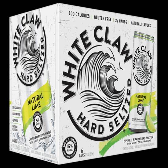 Order White claw lime 6 pack  food online from Chalet Liquor store, Huntington Beach on bringmethat.com