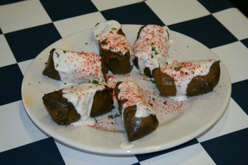 Order Dolmathes* food online from Tinos Greek Cafe store, Austin on bringmethat.com