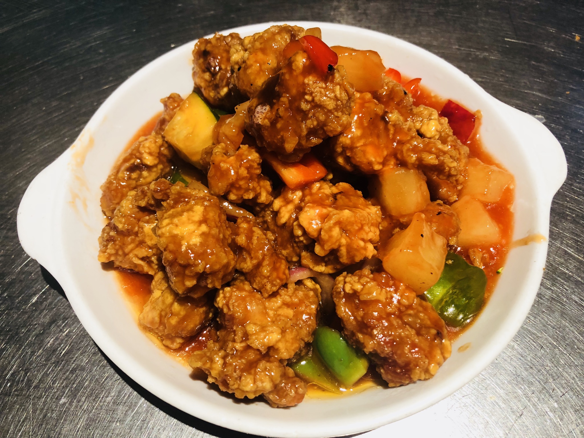 Order P4. Sweet and Sour Pork food online from Wk Restaurant store, New York on bringmethat.com