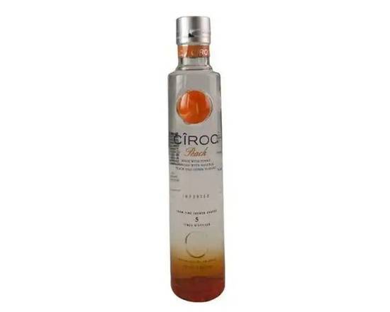 Order Cîroc Peach, 200mL vodka (35.0% ABV) food online from Tenderloin Liquor store, San Francisco on bringmethat.com
