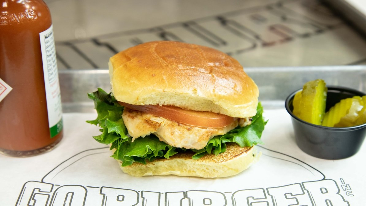Order Grilled Chicken Sandwich food online from Go Burger store, Mount Sinai on bringmethat.com