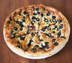 Order Black Olive Pizza food online from Singas Famous Pizza store, Glen Oaks on bringmethat.com