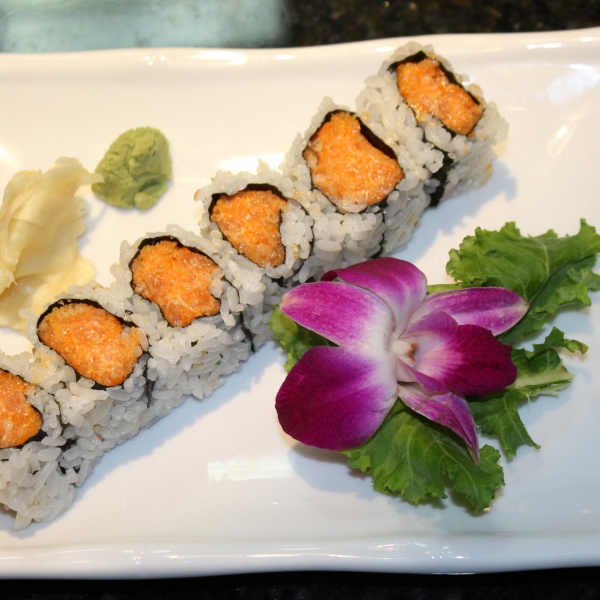 Order R20. Spicy Salmon Roll food online from Taste of Asia store, Fort Worth on bringmethat.com