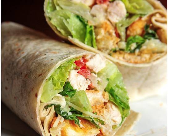 Order Chicken Caesar Bacon Wrap food online from Eggs & Sushi store, Springfield on bringmethat.com