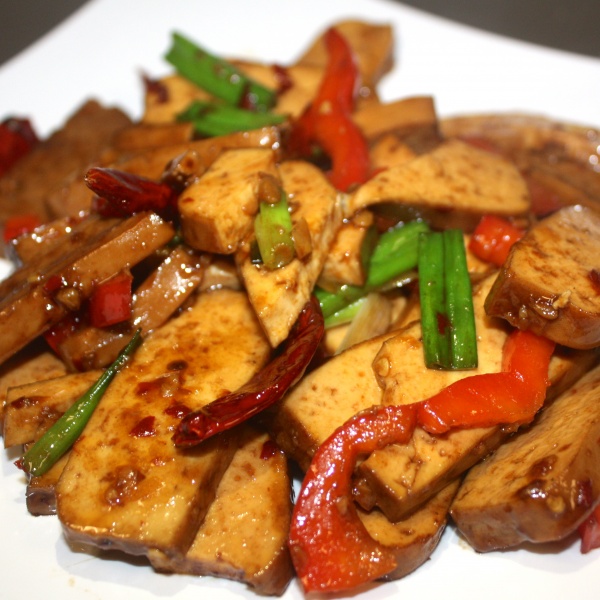 Order K7. Stir-Fried Dry Tofu with Pork food online from Nam's Noodle store, Madison on bringmethat.com