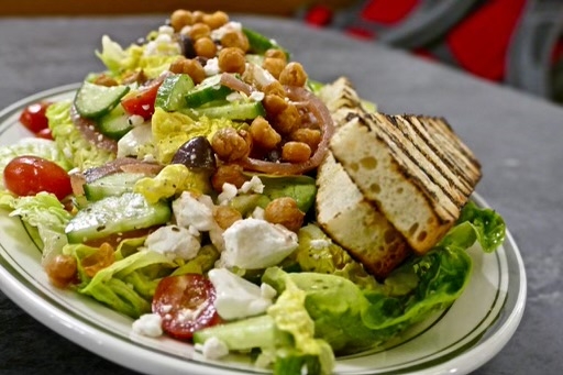 Order D- Greek salad food online from Old john's luncheonette store, New York on bringmethat.com