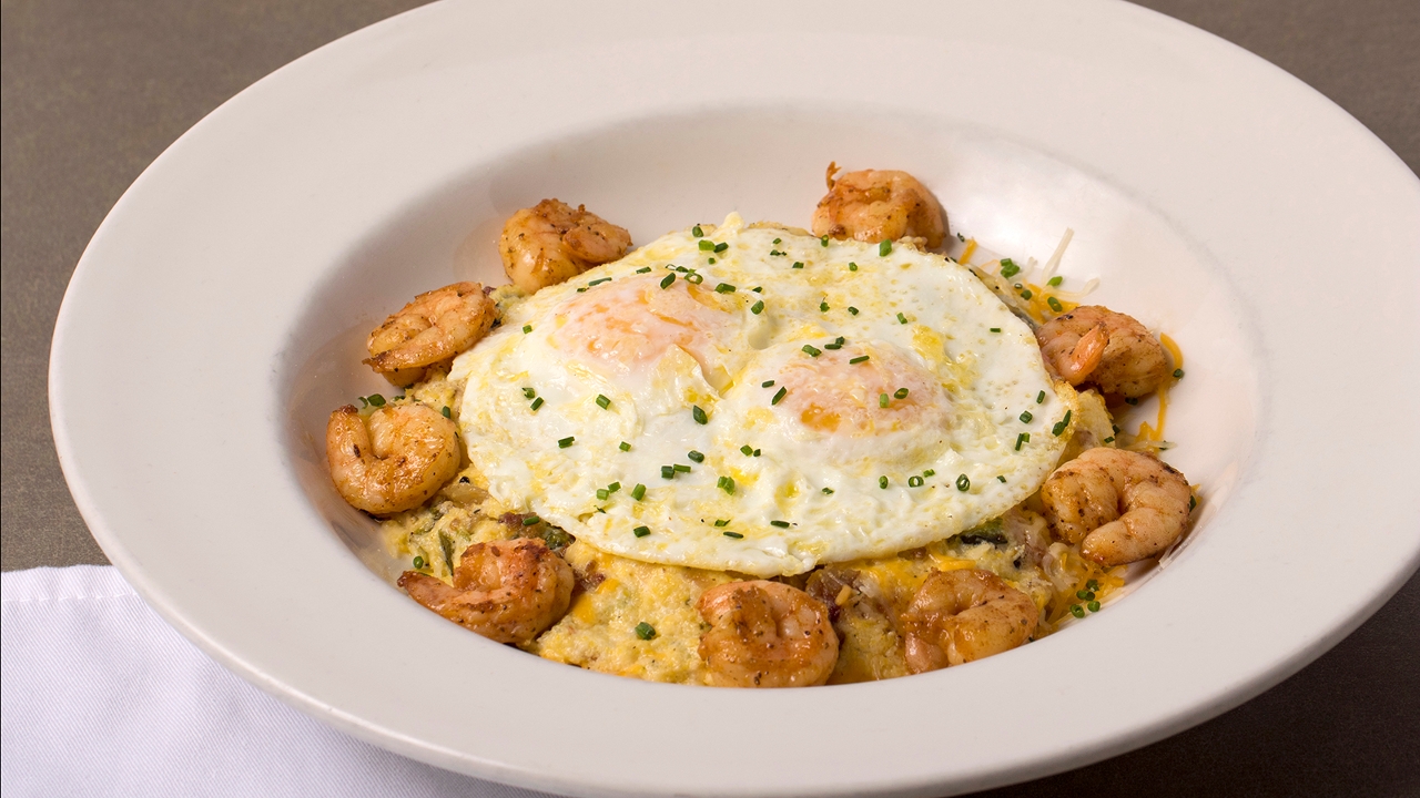 Order Shrimp & Grits food online from French Press store, Lakewood on bringmethat.com