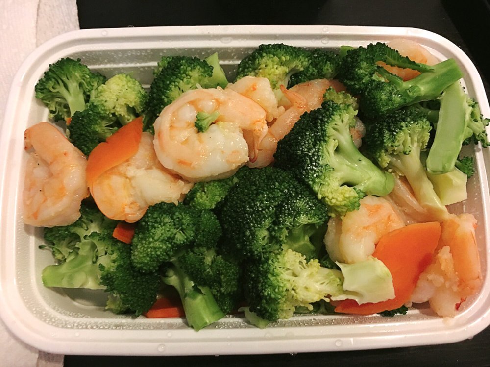 Order Steamed Broccoli with Shrimp food online from China Joy Restaurant store, Jacksonville on bringmethat.com