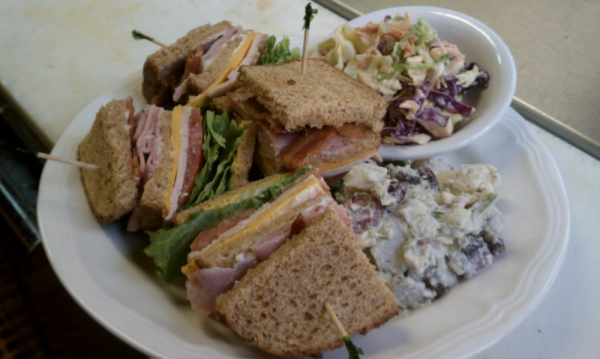 Order Garden-Style Club Sandwich food online from L's Caffe store, San Francisco on bringmethat.com